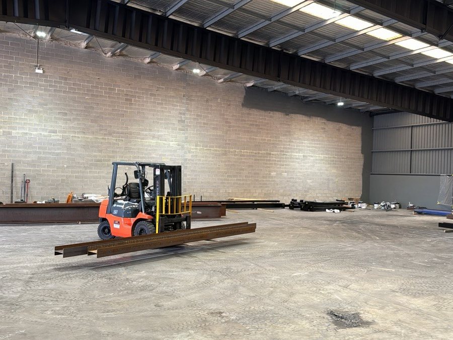 The empty warehouse before Momentum Health + Fitness was built, Charmhaven NSW